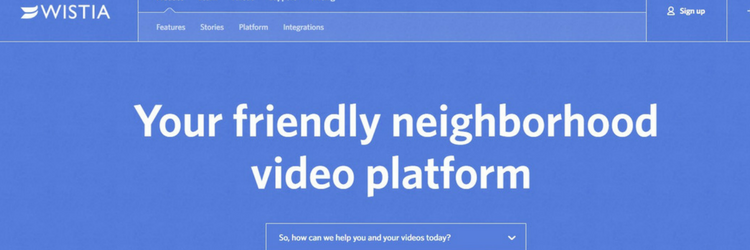 wistia website screenshot