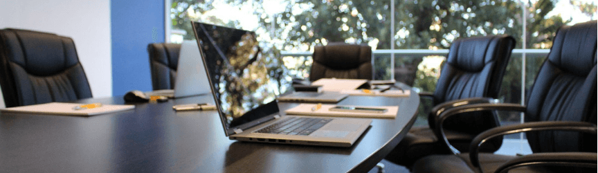 An empty meeting room