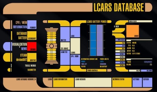 LCARS voice search computer operating system from Star Trek