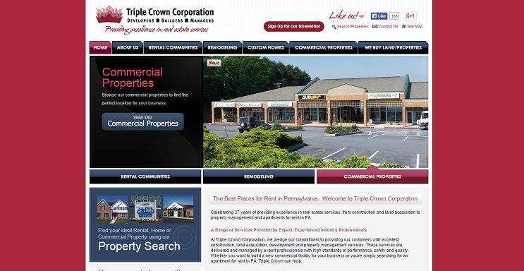 Triple Crown Corp. website